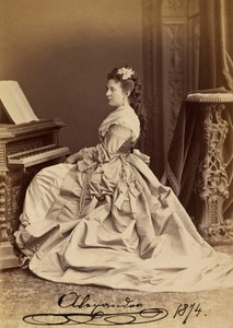 Portræt af storhertuginde Alexandra Iosifovna af Sachsen-Altenburg (1830-1911)