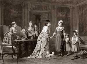 Besøget på slottet af Charles (after) Baugniet