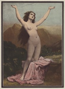 Desire (farve litho) af Charles (after) Landelle