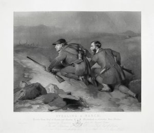 Stealing a March, graveret af Edward Burton af Charles (after) Landseer