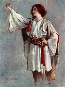 Tolvte nat: Viola, Miss Lily Brayton (farve litho) af Charles A. Buchel