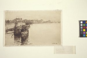 Passagerbåde på Seinen (blæk)