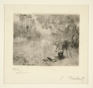 Corot Maleri: Efter Foubert