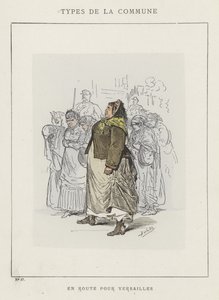 På vej til Versailles af Charles Albert d Arnoux Bertall