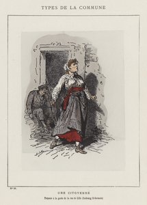En borger, vogter af rue de Lille, Faubourg St-Germain af Charles Albert d Arnoux Bertall
