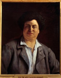 Portrait of the writer Alexandre Dumas peredani