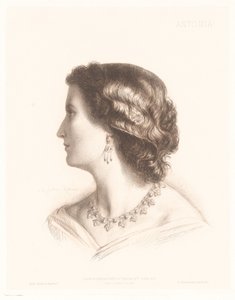 Portræt af en italiensk kvinde Antonia. (titel på objekt) Portrætter af italienske kvinder (serietitel)