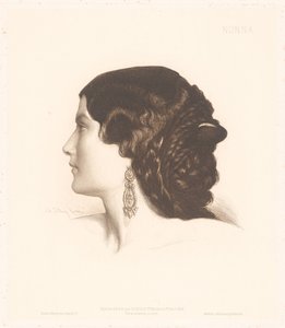Portræt af en italiensk kvinde Nonna (titel på objekt) Portrætter af italienske kvinder (serietitel)