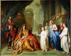 Atalja og Joasj, 1741. af Charles Antoine Coypel