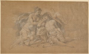 Diana og Endymion af Charles Antoine Coypel