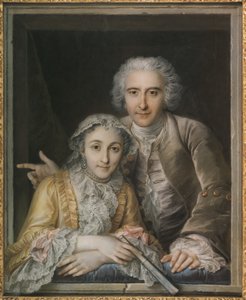 Portræt af Philippe Coypel og hans kone af Charles Antoine Coypel