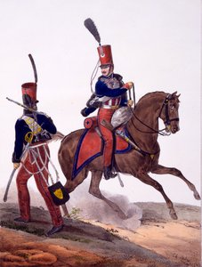 Uniformer fra 5. husarregiment, fra "Collection des Uniforms de l