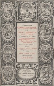 Frontispice for den evangeliske prædiker og den nye mands institution, 1622.