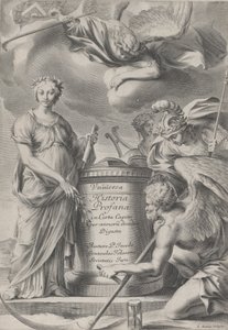 Frontispice til Vnuiersa Historia Profana, ca. 1630-70.