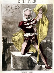 Tegnefilm af Victor Hugo af Georges Montbard (1841-1905). "" Gulliver - Romantik"" af Charles Auguste Loye