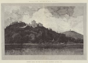 Dunster Castle, sæde for Hugh Courtenay Luttrell, parlamentsmedlem af Charles Auguste Loye
