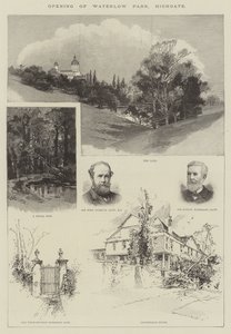 Åbning af Waterlow Park, Highgate af Charles Auguste Loye
