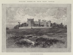 Raby Castle, Udsigt fra Markerne nær Vejen