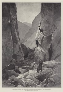 Problemerne på Kreta, Chief Pass, Sphakia, Revolutionisternes bjergtilbagetog af Charles Auguste Loye