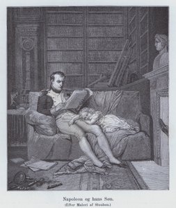 Napoleon I og hans søn (litho)