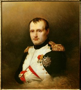 Portræt af Napoleon I (1769-1821) Udsmykning af jernkrone og Æreslegion Maleri af Charles Auguste Steuben (1788-1856) 1812 Paris, Musee de la Legion d