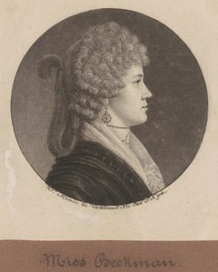 Ann Beekman af Charles B. J. Févret de Saint Mémin