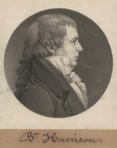 Benjamin Harrison af Charles B. J. Févret de Saint Mémin