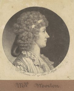 Cornelia Schuyler Morton af Charles B. J. Févret de Saint Mémin