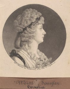 Cornelia Schuyler Morton af Charles B. J. Févret de Saint Mémin
