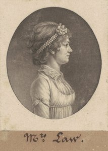 Elizabeth Parke Custis lov af Charles B. J. Févret de Saint Mémin