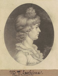 Frances Cadwalader Erskine af Charles B. J. Févret de Saint Mémin