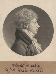 George Washington Parke Custis af Charles B. J. Févret de Saint Mémin