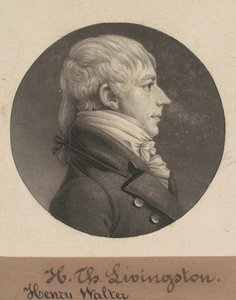 Henry Walter Livingston af Charles B. J. Févret de Saint Mémin