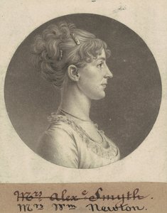 Jane Barr Stuart Newton af Charles B. J. Févret de Saint Mémin