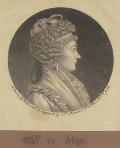 Madame Jean de Seze af Charles B. J. Févret de Saint Mémin