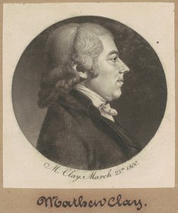 Matthew Clay af Charles B. J. Févret de Saint Mémin