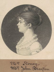 Mrs. William Drayton af Charles B. J. Févret de Saint Mémin