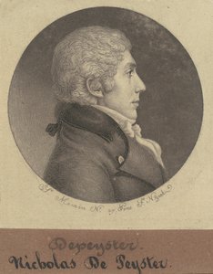 Nicholas de Peyster, Jr. af Charles B. J. Févret de Saint Mémin