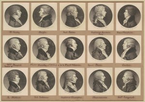 Saint-Mémin samling af portrætter, gruppe 18 af Charles B. J. Févret de Saint Mémin