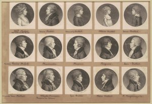 Saint-Mémin samling af portrætter, gruppe 19 af Charles B. J. Févret de Saint Mémin