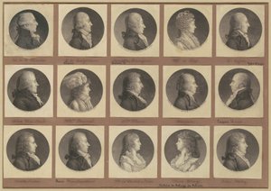 Saint-Mémin samling af portrætter, gruppe 1 af Charles B. J. Févret de Saint Mémin