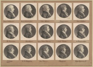 Saint-Mémin samling af portrætter, gruppe 26 af Charles B. J. Févret de Saint Mémin