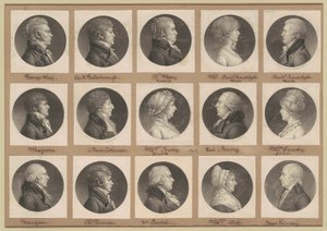 Saint-Mémin samling af portrætter, gruppe 36 af Charles B. J. Févret de Saint Mémin