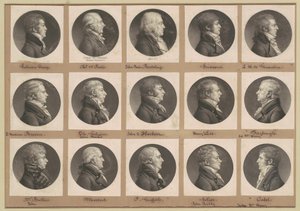 Saint-Mémin samling af portrætter, gruppe 37 af Charles B. J. Févret de Saint Mémin