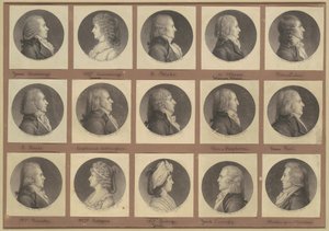 Saint-Mémin samling af portrætter, gruppe 3 af Charles B. J. Févret de Saint Mémin