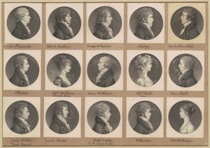 Saint-Mémin samling af portrætter, gruppe 43 af Charles B. J. Févret de Saint Mémin