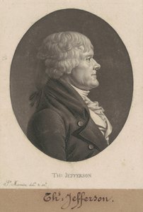 Thomas Jefferson af Charles B. J. Févret de Saint Mémin