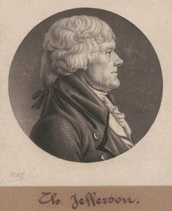 Thomas Jefferson af Charles B. J. Févret de Saint Mémin