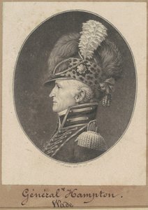 Wade Hampton af Charles B. J. Févret de Saint Mémin
