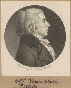 William Henry Harrison af Charles B. J. Févret de Saint Mémin